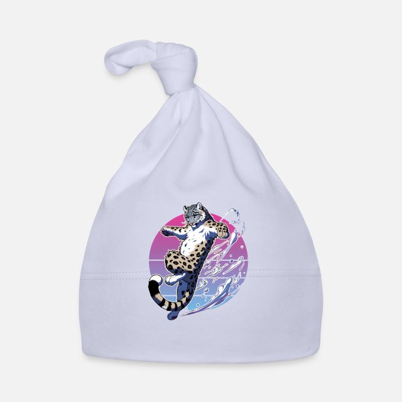 Snow Leopard Leopard White Leopard Organic Baby Cap