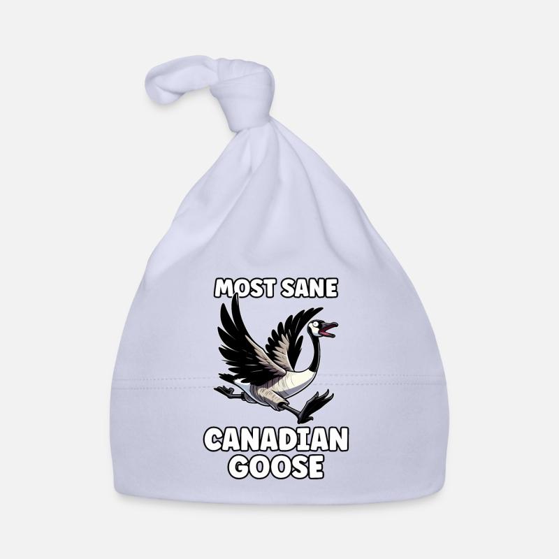 Drôle de mème d’oie canadienne Bonnet bio Bébé