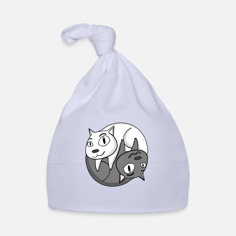 Yin Yang Cat Organic Baby Cap