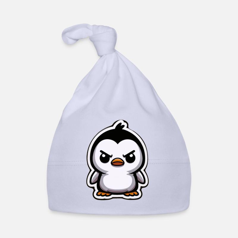 Funny Penguins Angry Penguin Organic Baby Cap
