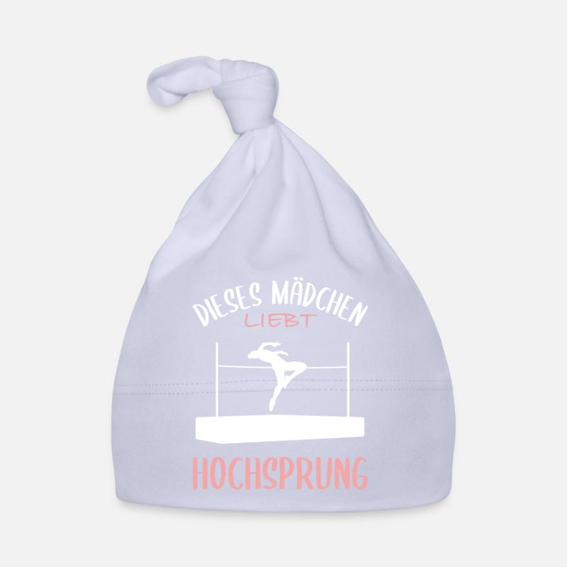 Mädchen liebt Hochsprung Passion Baby Bio-Mütze