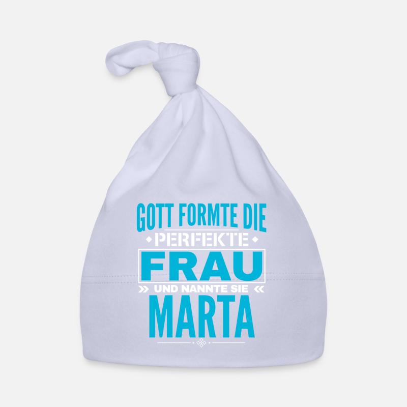 Marta Name Design Baby Bio-Mütze