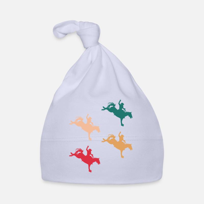 Confrontation de rodéo en couleur Bonnet bio Bébé