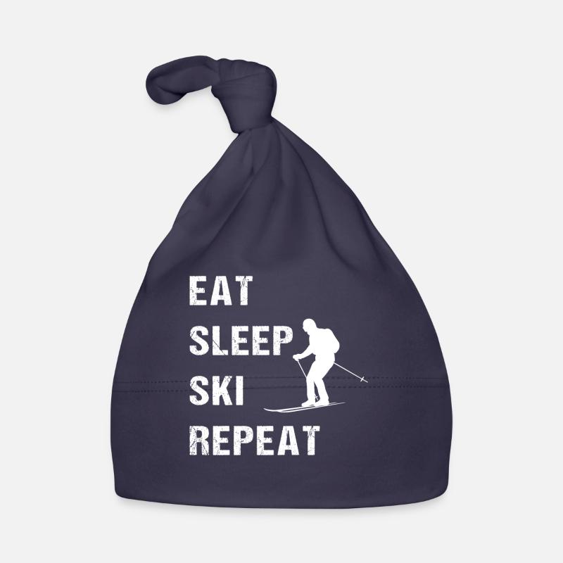 Ski Rhythm - Gift for Ski Fans Organic Baby Cap