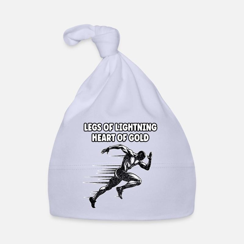 Coureur sur piste Sprinter Sprint 100m sprinter Bonnet bio Bébé