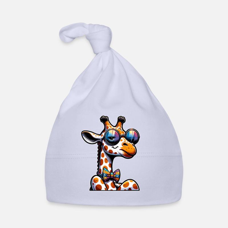 Girafe mignonne girafe dessinée Bonnet bio Bébé