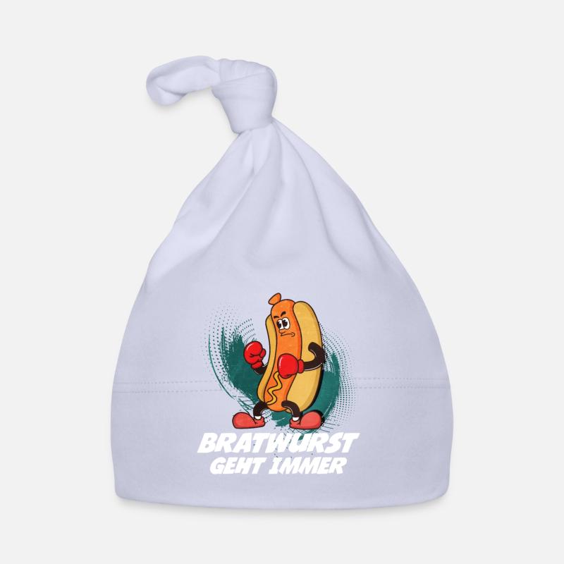Bratwurst als Geschenk Baby Bio-Mütze
