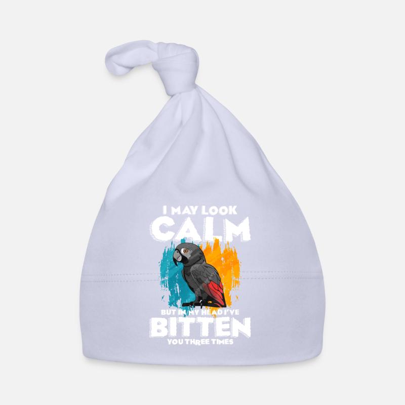 Cadeau de perroquet gris africain Bonnet bio Bébé