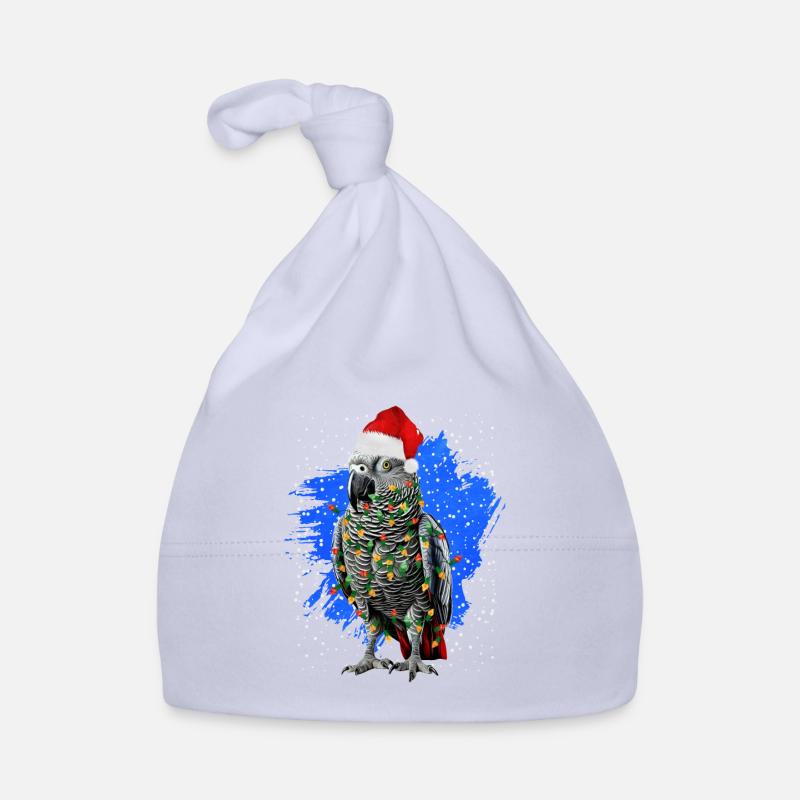 African Grey Parrot Gift Organic Baby Cap