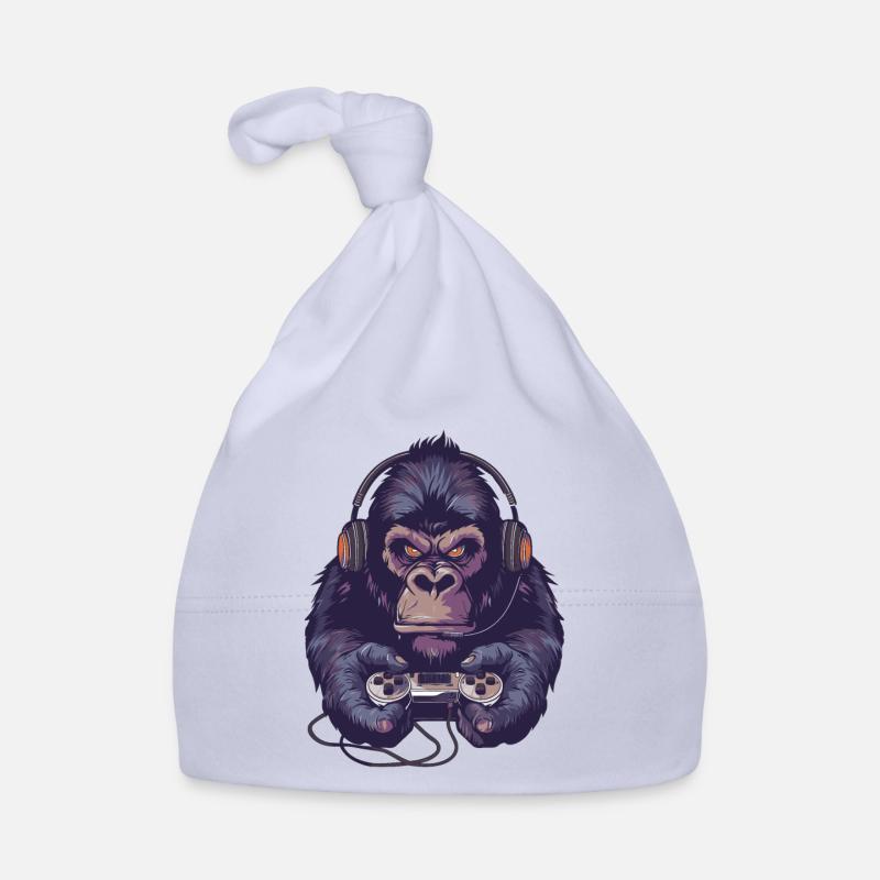 Gorilla Video Game Organic Baby Cap