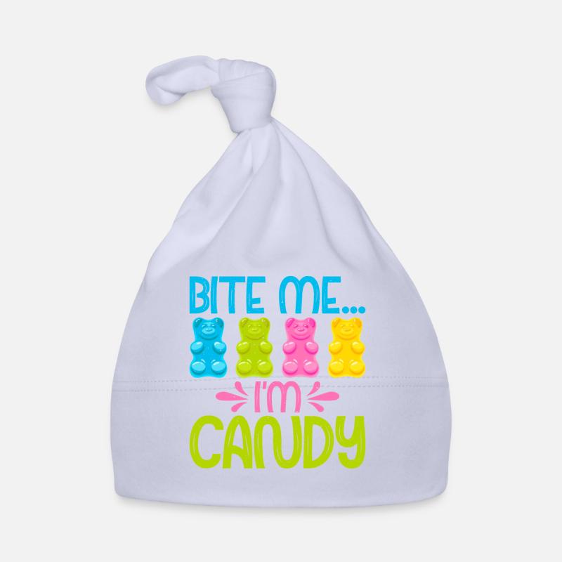 Cadeau de bonbons - Bonnet bio Bébé - ciel