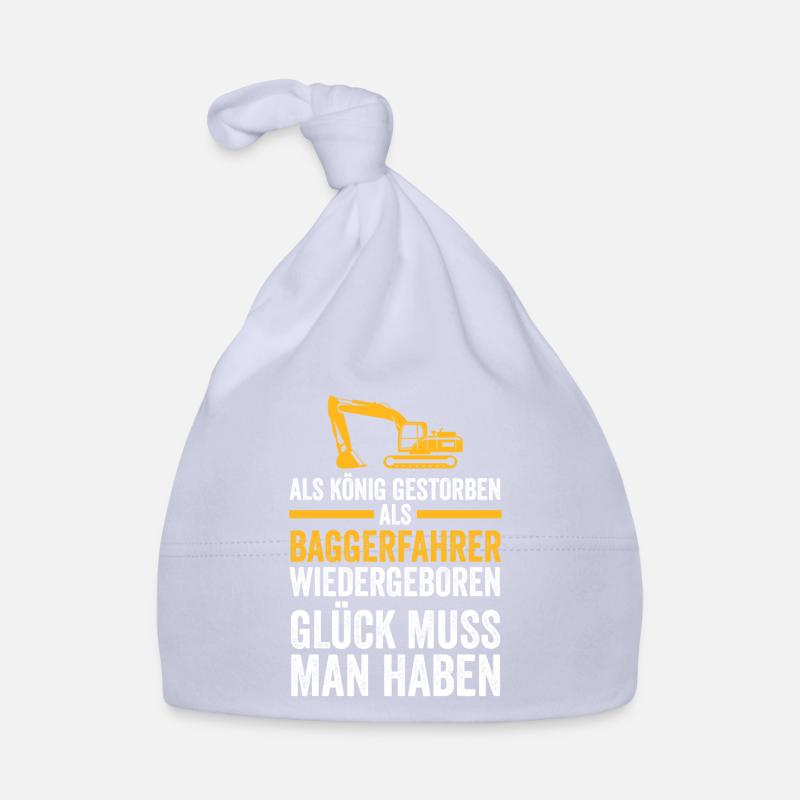 Bagger Fahrer Baggerführer Geschenk - Baby Bio-Mütze - Sky