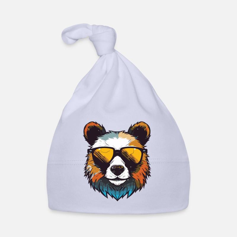 Panda Head Cool Organic Baby Cap