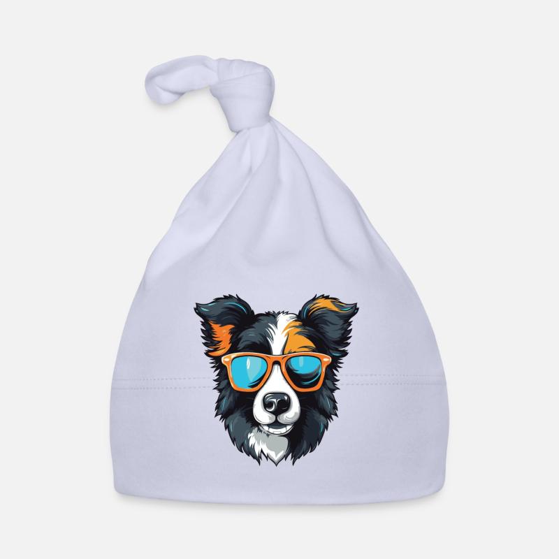 Border Collie Hund Kopf Cool Baby Bio-Mütze