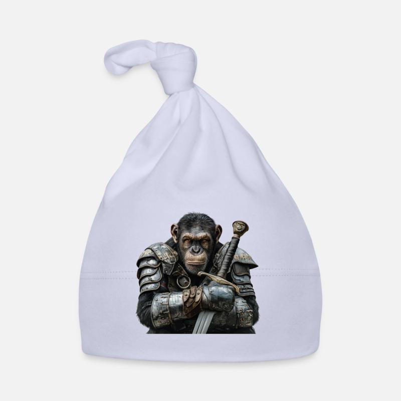 Chimpanzé Chevalier Moyen Âge Bonnet bio Bébé