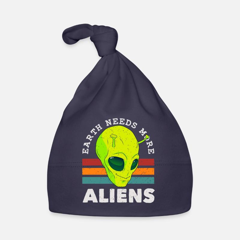 Alien, UFO, UAP, Space, Space Flying Object Organic Baby Cap