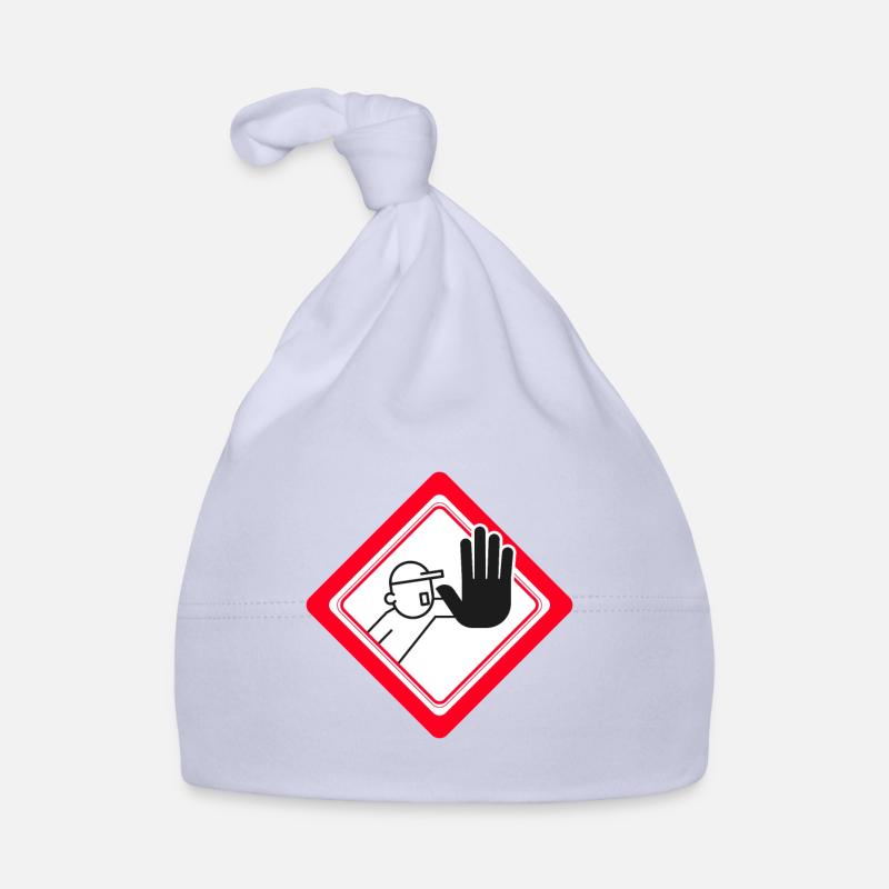 Unauthorized access prohibited Prohibition signs - Organic Baby Cap - sky