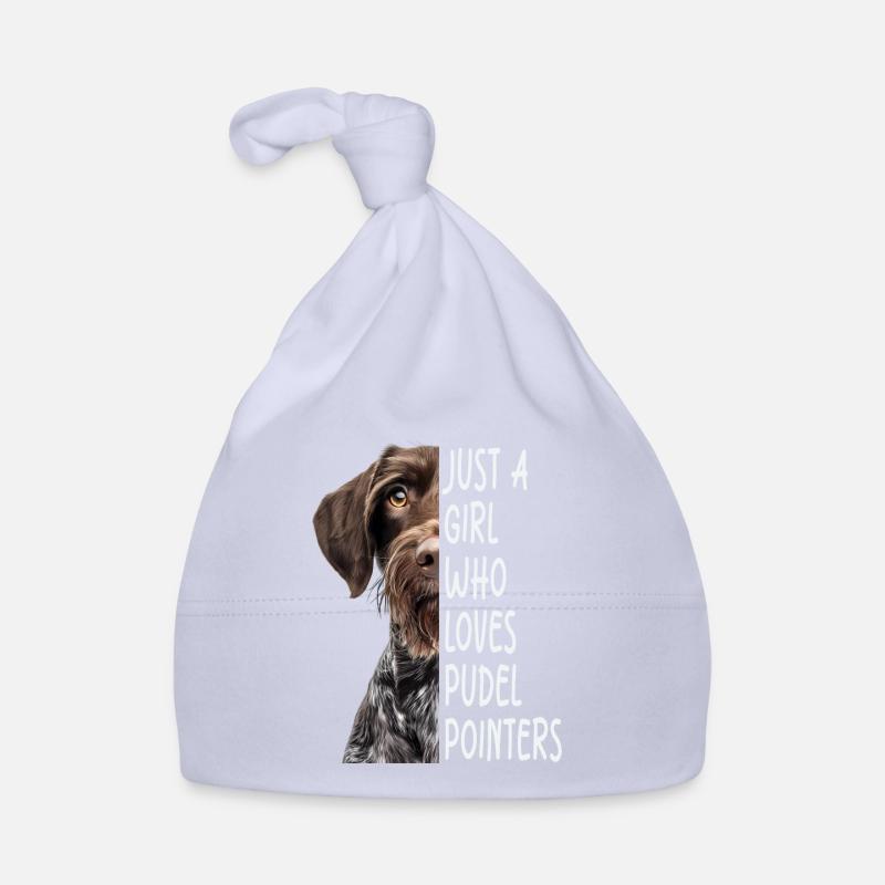 Poodle Pointer Girl Gift Organic Baby Cap
