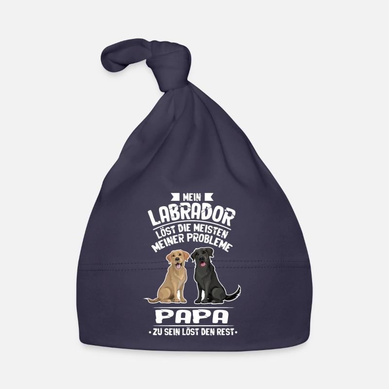 Labrador Papa Hund Hundebesitzer Geschenk Baby Bio-Mütze