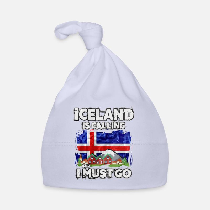 Islande - Bonnet bio Bébé - ciel