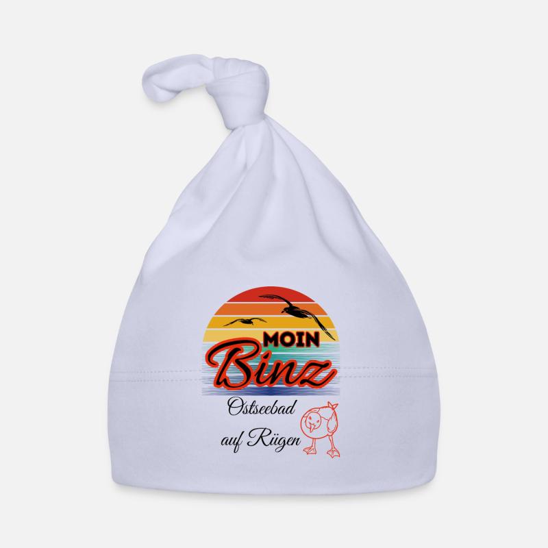 Moin Binz with seagull in retro style island Rügen/Binz Organic Baby Cap