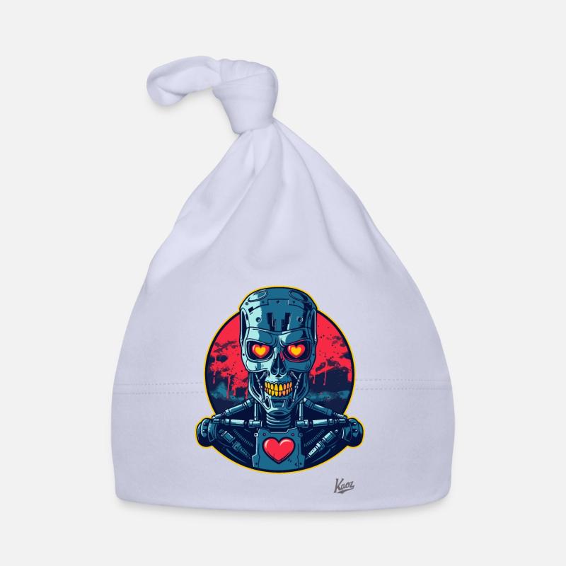 Cyborg Cyber Lover: Robot with a Heart Organic Baby Cap