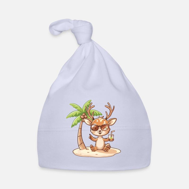 Bande dessinée Deer Summer Beach Bonnet bio Bébé
