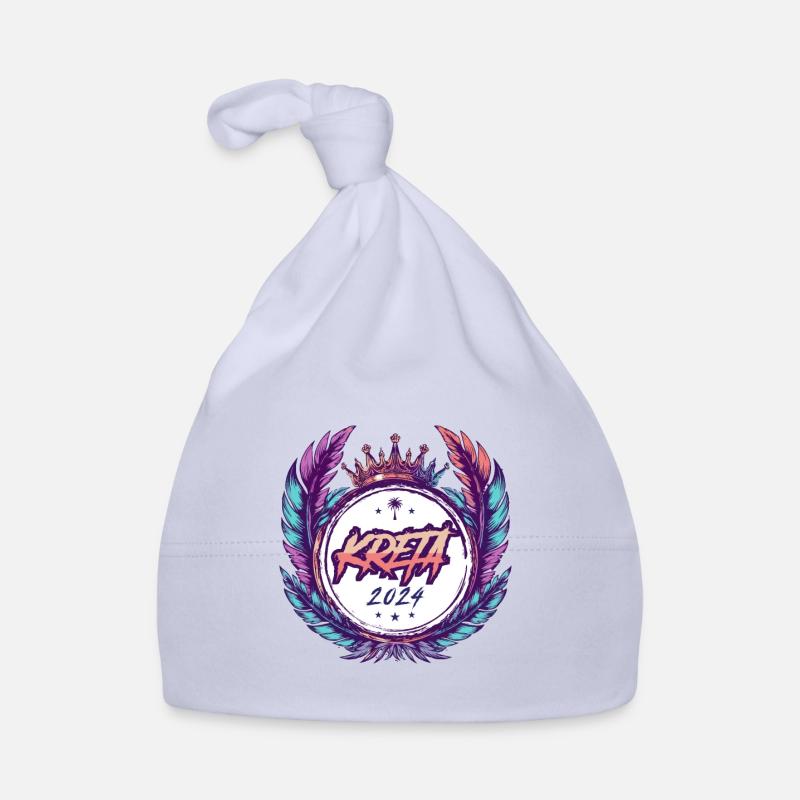 Kreta 2024 Wappen Baby Bio-Mütze