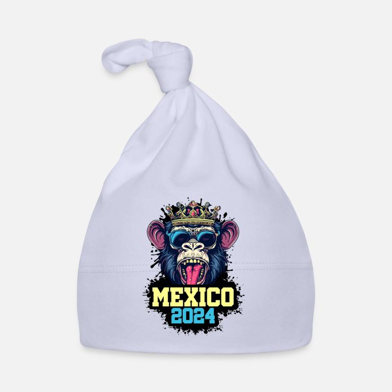 Mexiko 2024 Affe Baby Bio-Mütze
