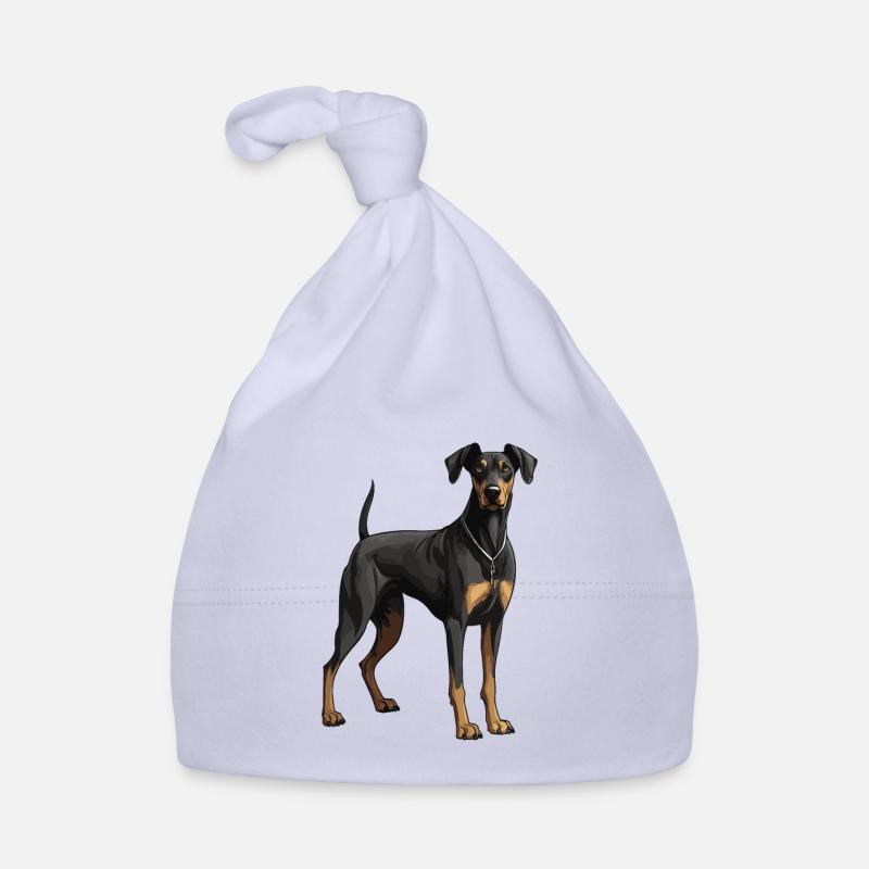 Doberman Dog Organic Baby Cap