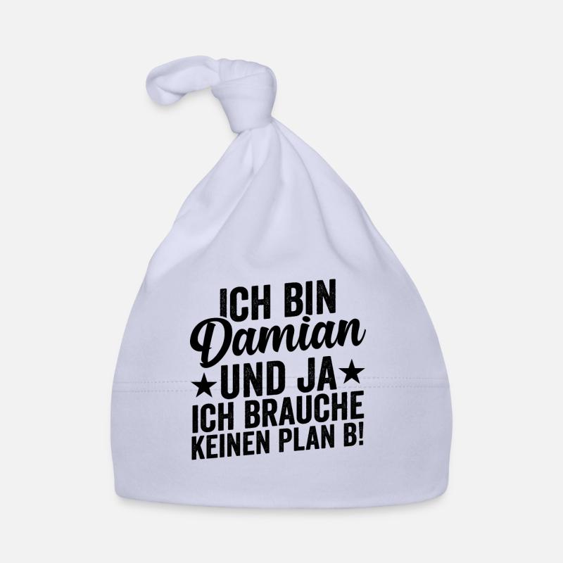 First name Damian Organic Baby Cap