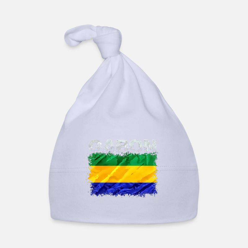 Gabon - Bonnet bio Bébé - ciel