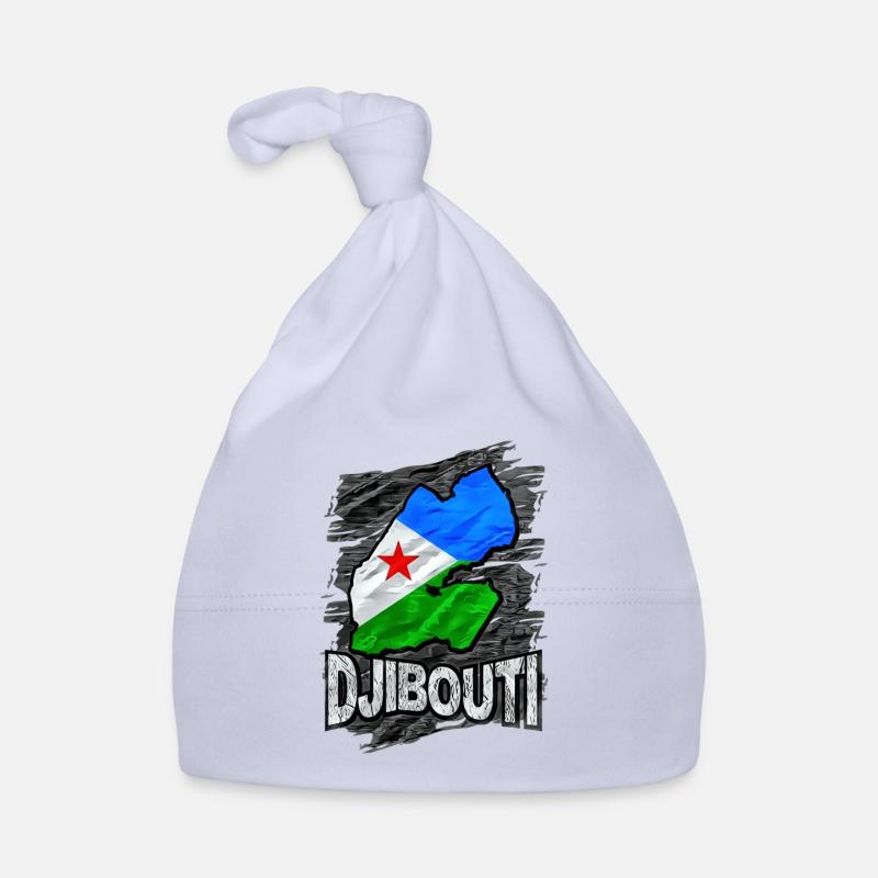Djibouti - Bonnet bio Bébé - ciel