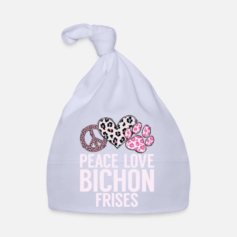 Cadeaux Bichon Frisé Bonnet bio Bébé
