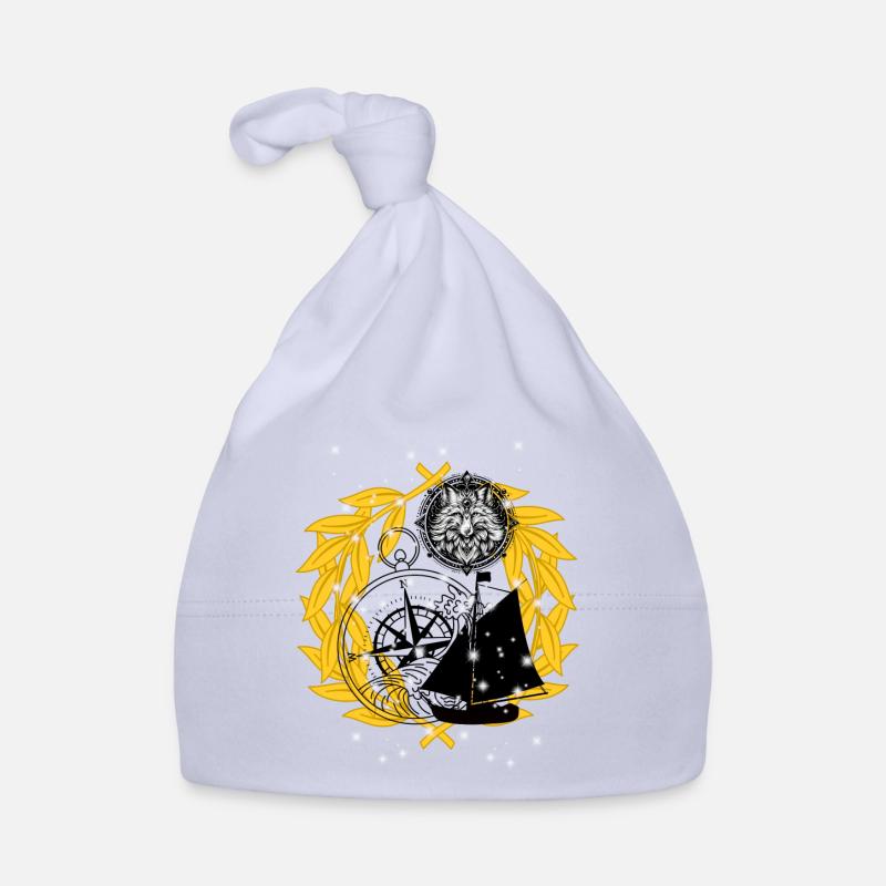 Boussole, navires maritimes, capitaines de mer Bonnet bio Bébé