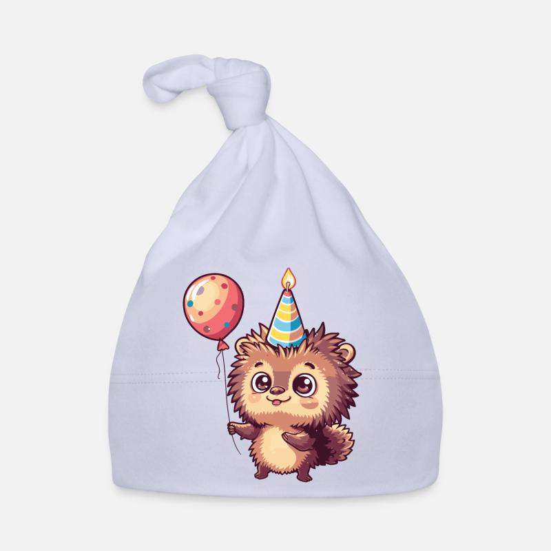 Hedgehog Birthday Comic Organic Baby Cap