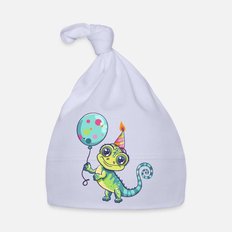 Bande dessinée d’anniversaire caméléon Bonnet bio Bébé
