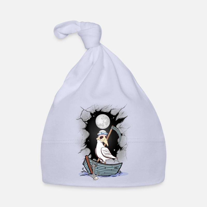 Halloween Möwe Möwen maritim Seemann Matrose Baby Bio-Mütze
