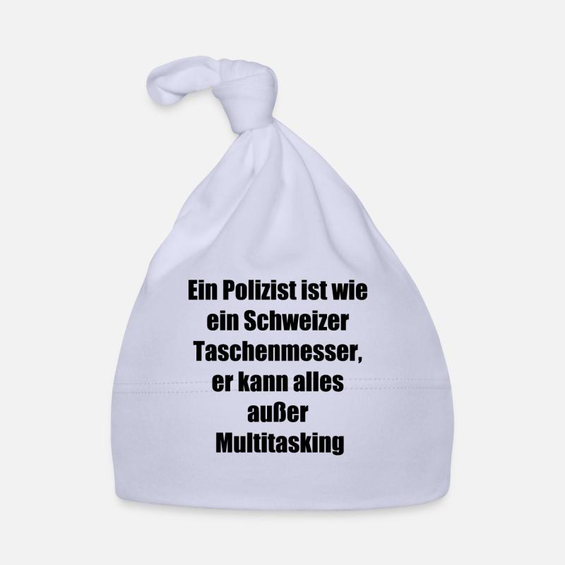 Multitasking Polizist Geschenk Baby Bio-Mütze