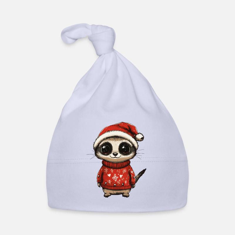 Bande dessinée de Noël de suricate Bonnet bio Bébé