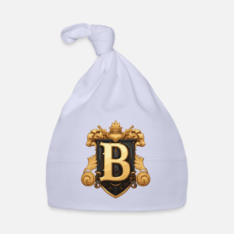B Buchstabe Logo Krone Baby Bio-Mütze