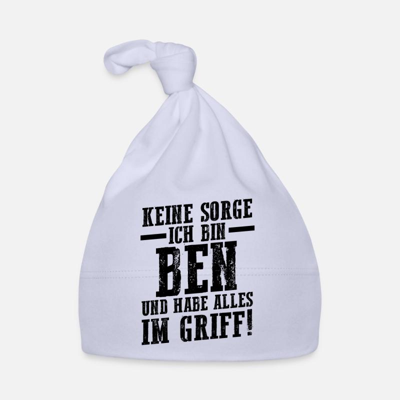 First name Ben Organic Baby Cap