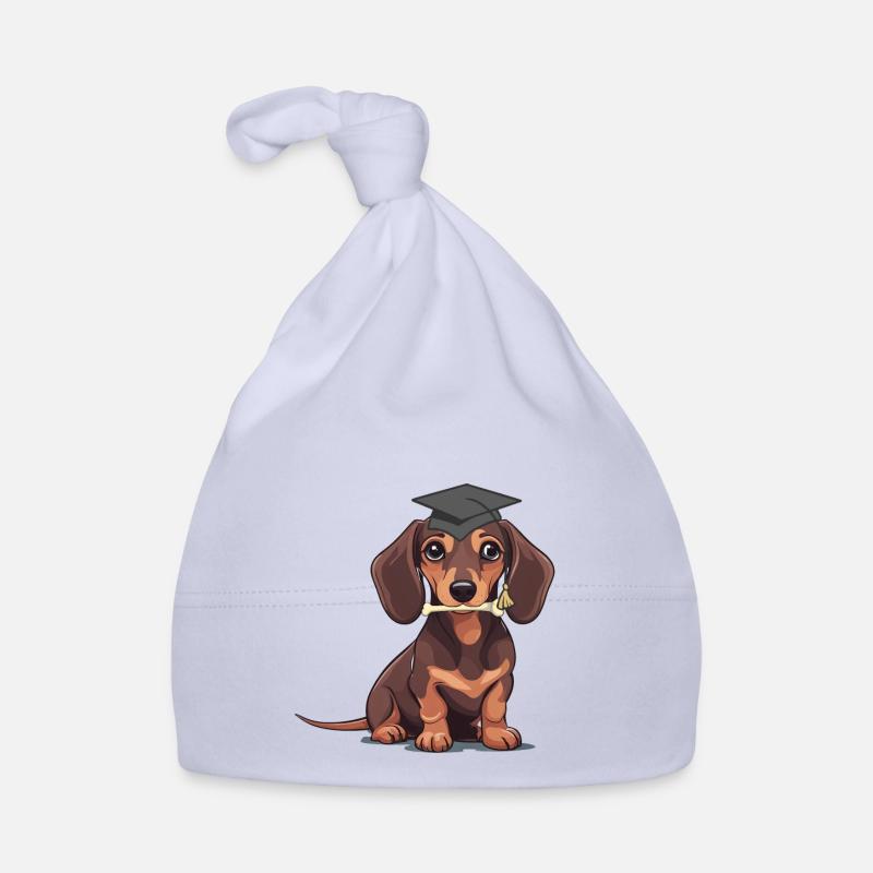 Dachshund Student Dog Study Study Dogs Organic Baby Cap