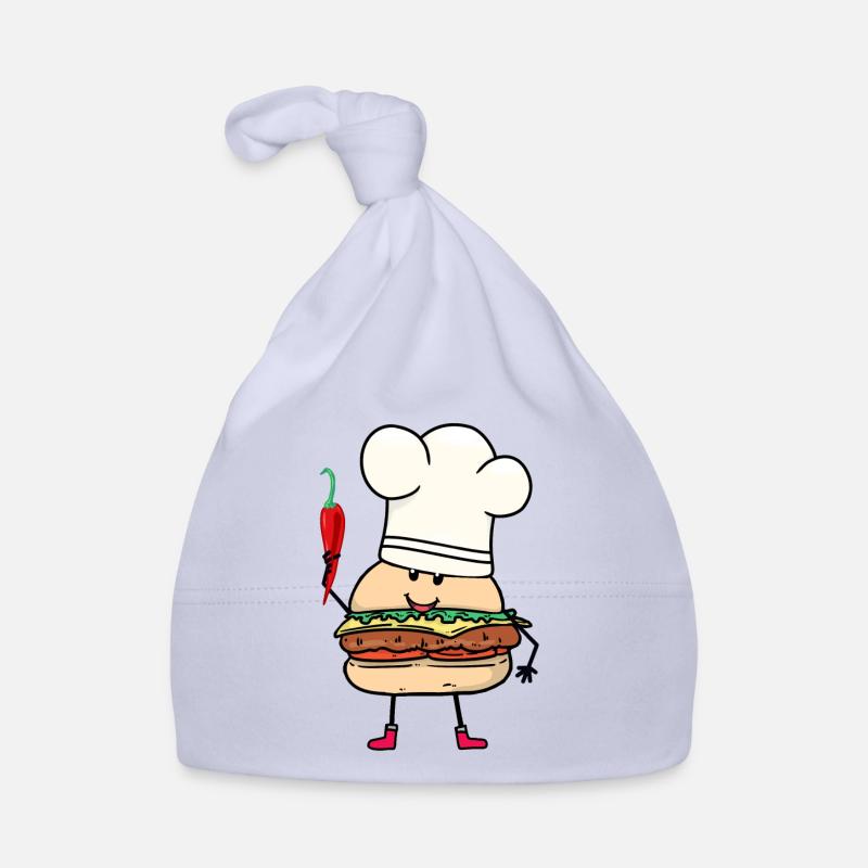 Chilli Koch Köche Köchin Burger Küche kochen Baby Bio-Mütze