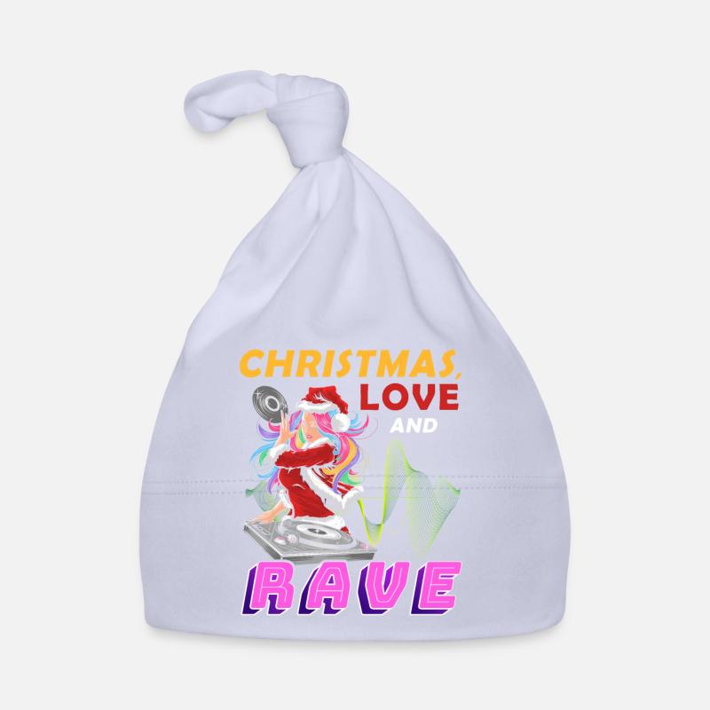 Christmas Disco, Rave, Techno, House, Goa, Party Organic Baby Cap