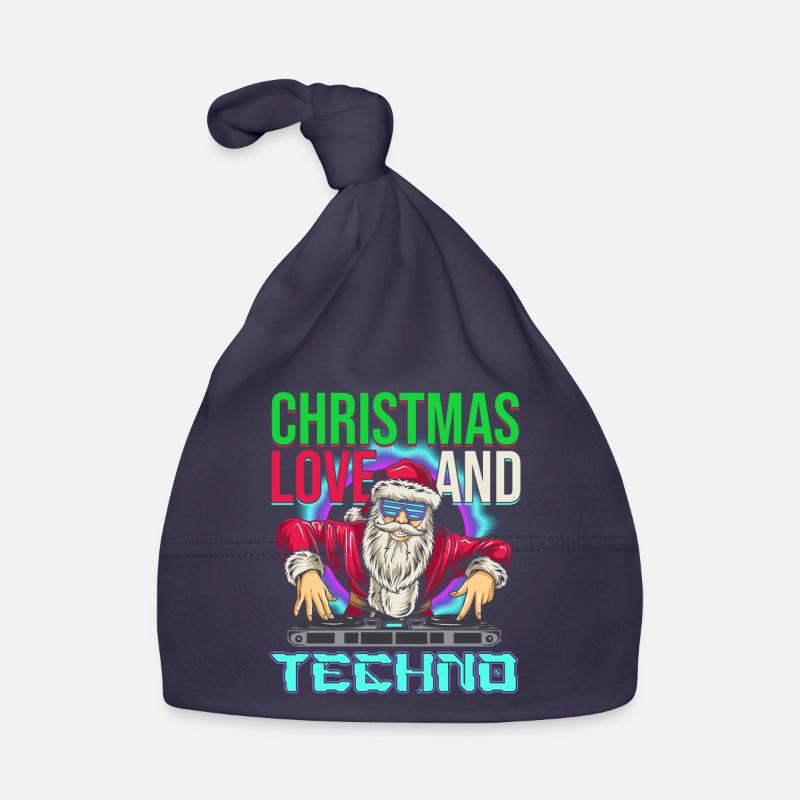Weihnachten Disco, Rave, Techno, House, Goa, Party Baby Bio-Mütze