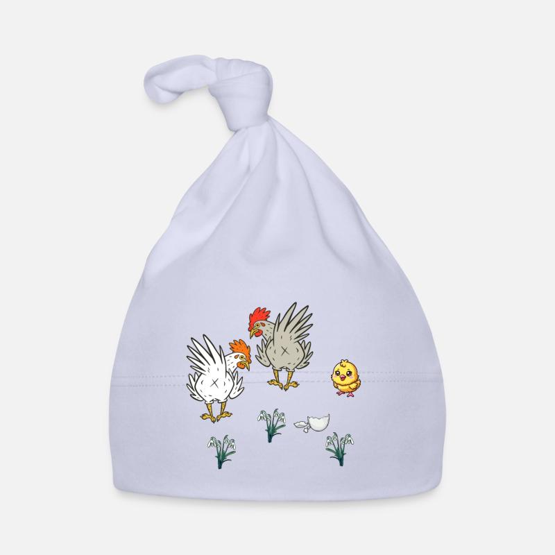 Chicken Chickens Poultry Chicks Spring Easter Child Organic Baby Cap