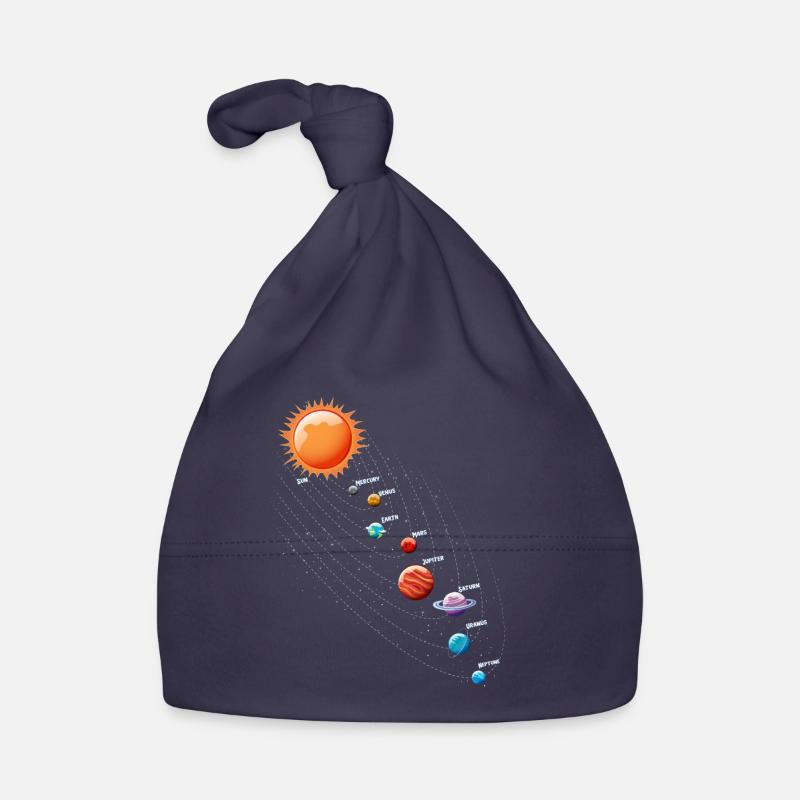 Planets Science Physics Universe Sun Organic Baby Cap