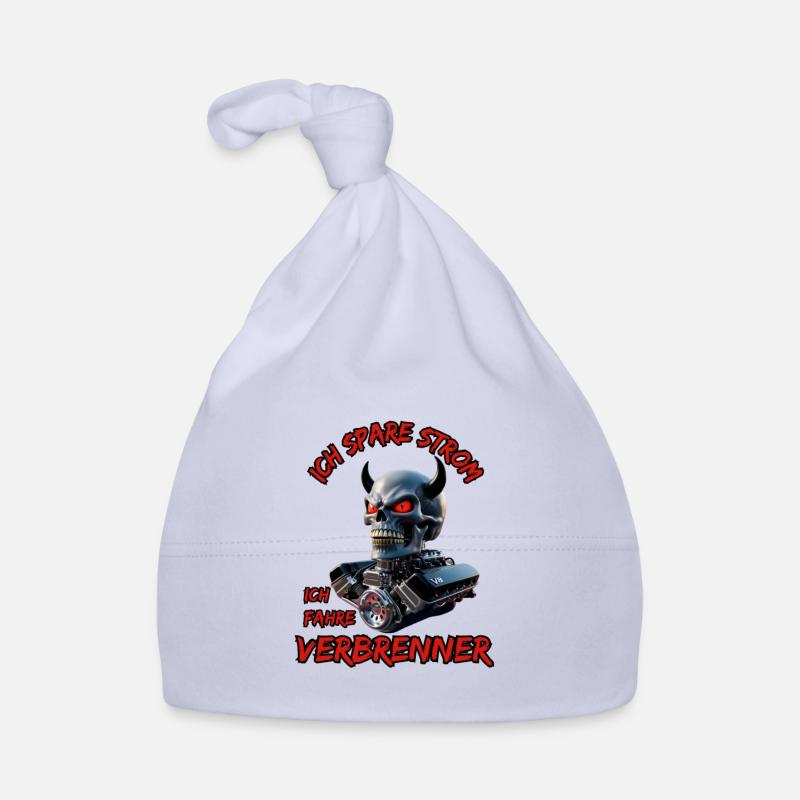 I save electricity I drive combustion engines Organic Baby Cap