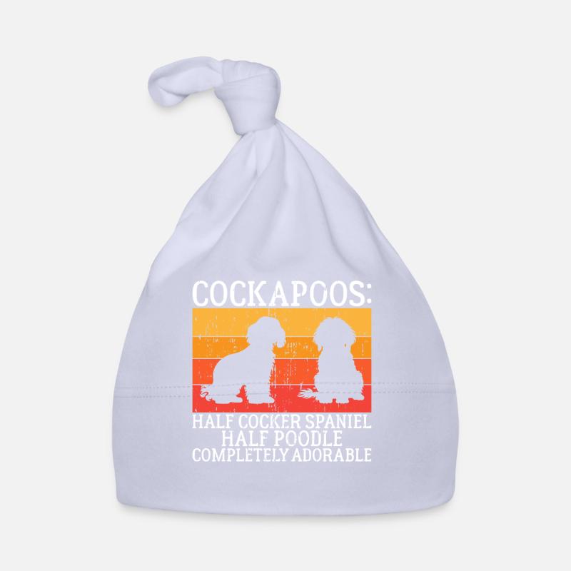 Cadeaux Cockapoo - Bonnet bio Bébé - ciel
